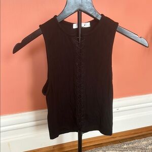 Joah Brown drawstring tank top.